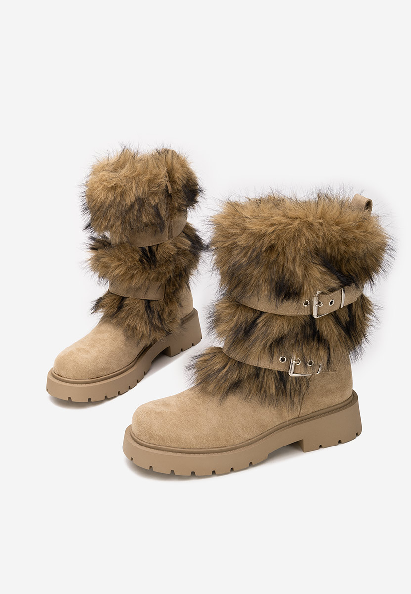 Χειμερινά μπότες γυναικείε Nelisia χακι