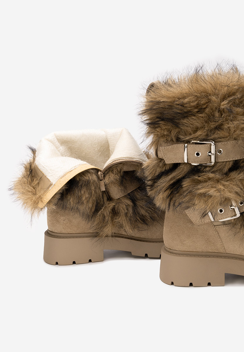 Χειμερινά μπότες γυναικείε Nelisia χακι