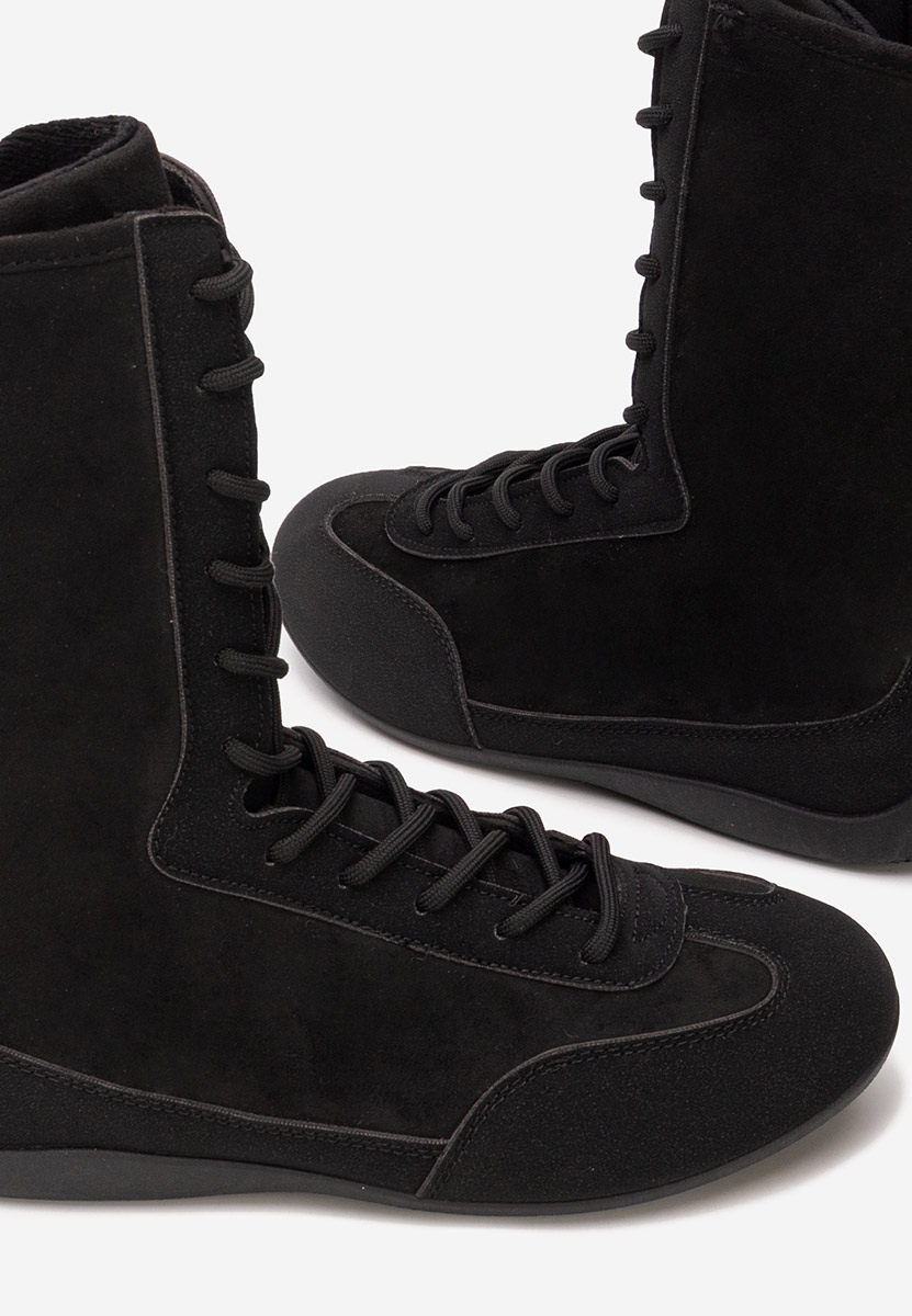 Γυναικεία sneakers αστραγάλο Stelia μαύρα