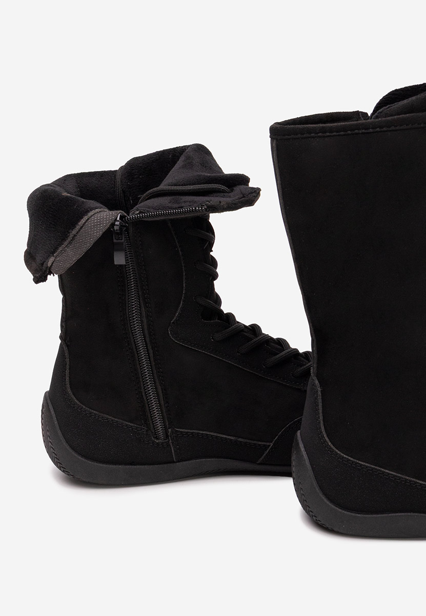 Γυναικεία sneakers αστραγάλο Stelia μαύρα