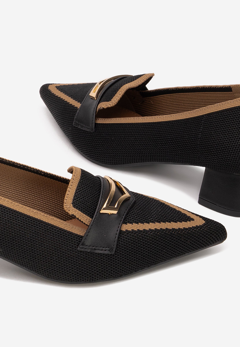 Γόβες με χαμηλό τακούνι Dianey μαύρα