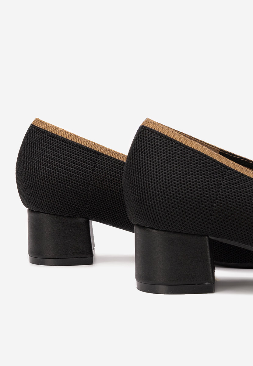 Γόβες με χαμηλό τακούνι Dianey μαύρα