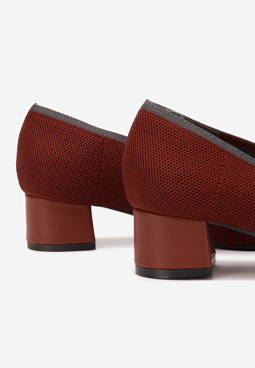 Γόβες με χαμηλό τακούνι Dianey μπορντό