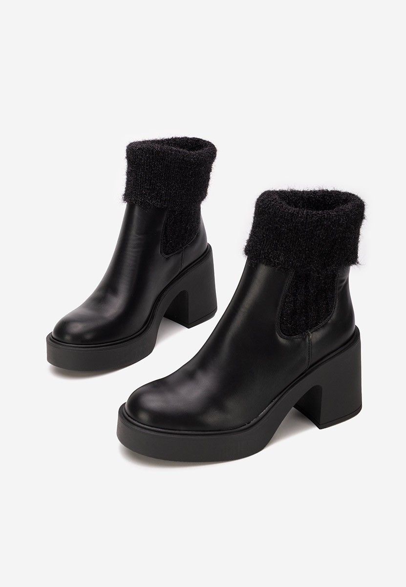 Γυναικεία μποτάκια κάλτσα Philippa Μαύρα Γυναικεία μποτάκια κάλτσα Philippa Μαύρα