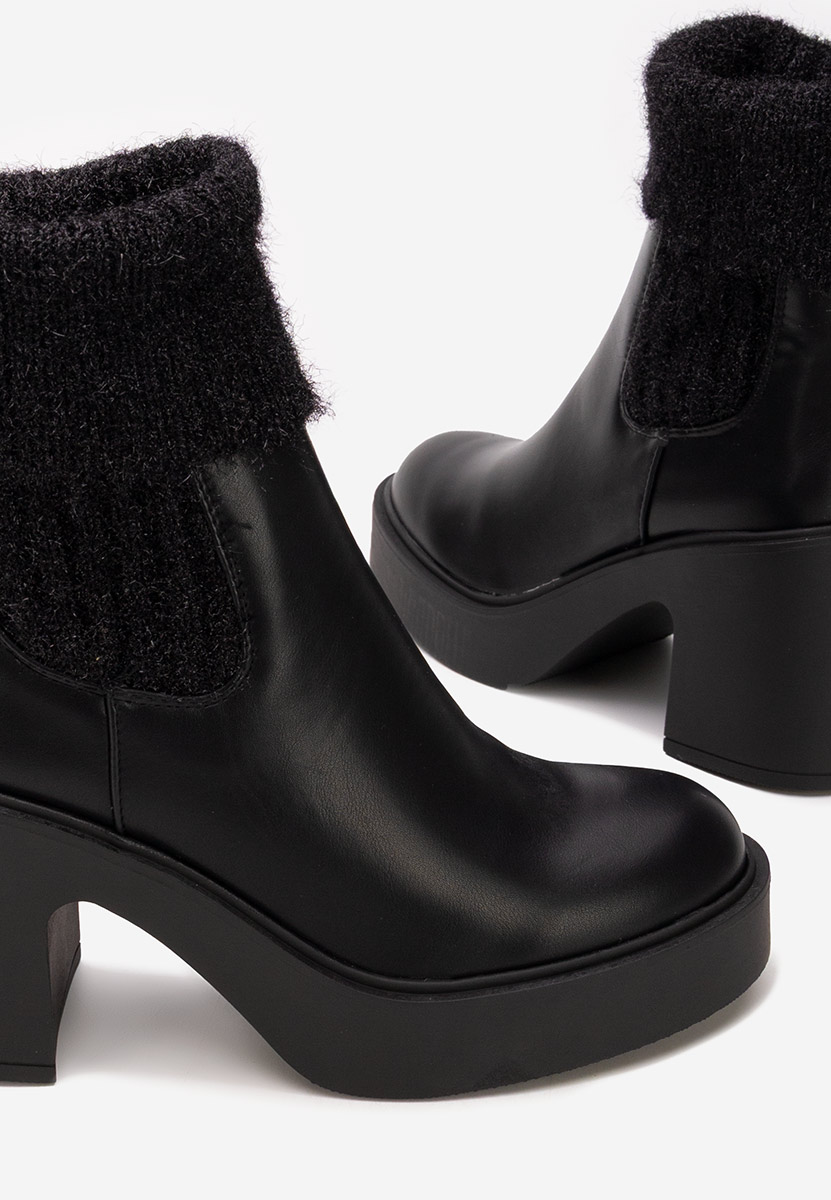 Γυναικεία μποτάκια κάλτσα Philippa Μαύρα Γυναικεία μποτάκια κάλτσα Philippa Μαύρα