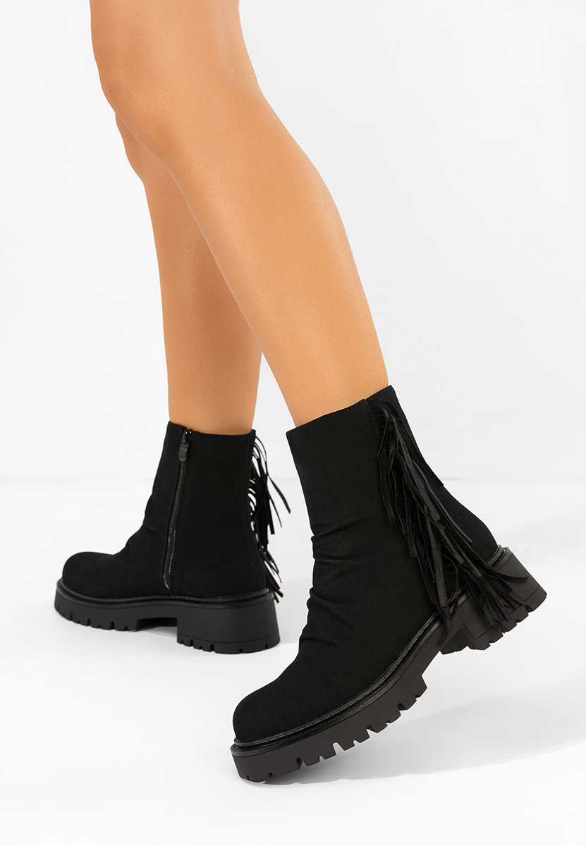 Γυναικεία μποτάκια Sameria Μαύρα