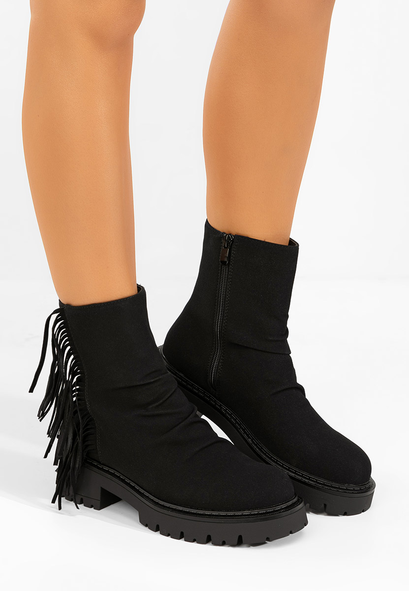 Γυναικεία μποτάκια Sameria Μαύρα