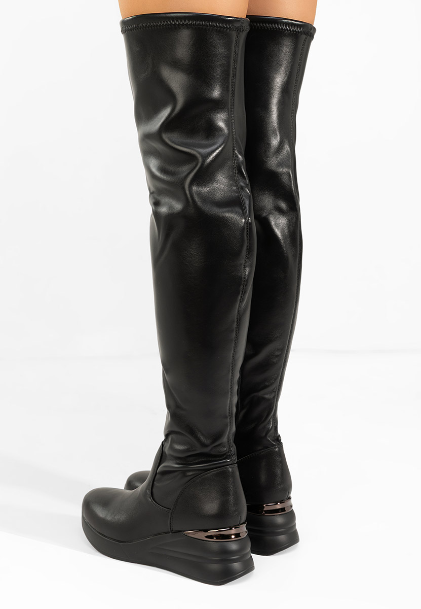 Ψηλές μπότες Janisia Μαύρα