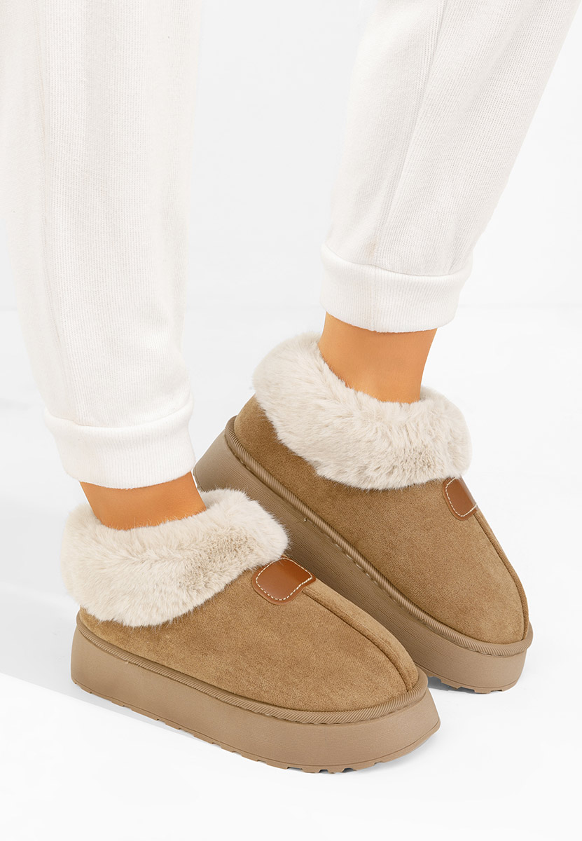 Mποτάκια πλατφόρμα Elarva χακι