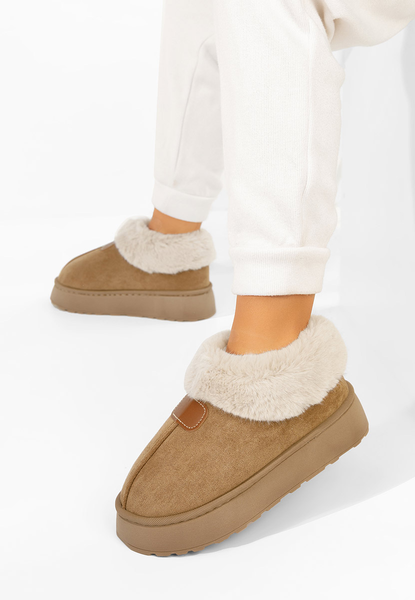 Mποτάκια πλατφόρμα Elarva χακι