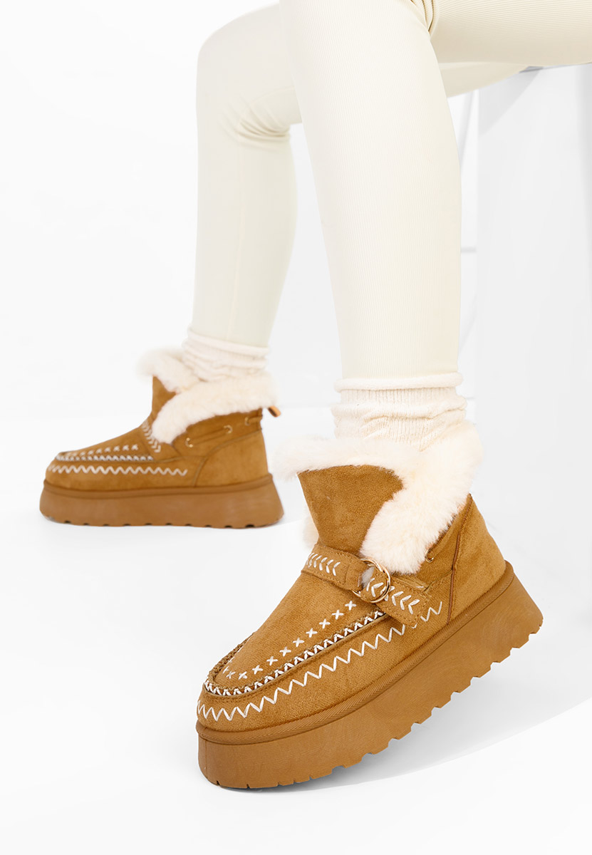 Mποτάκια πλατφόρμα Tavoria ταμπά