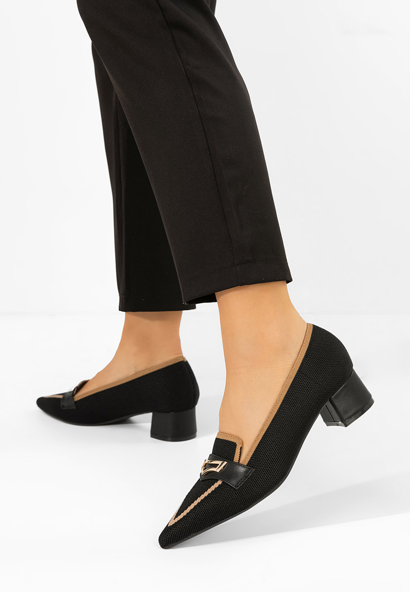 Γόβες με χαμηλό τακούνι Dianey μαύρα