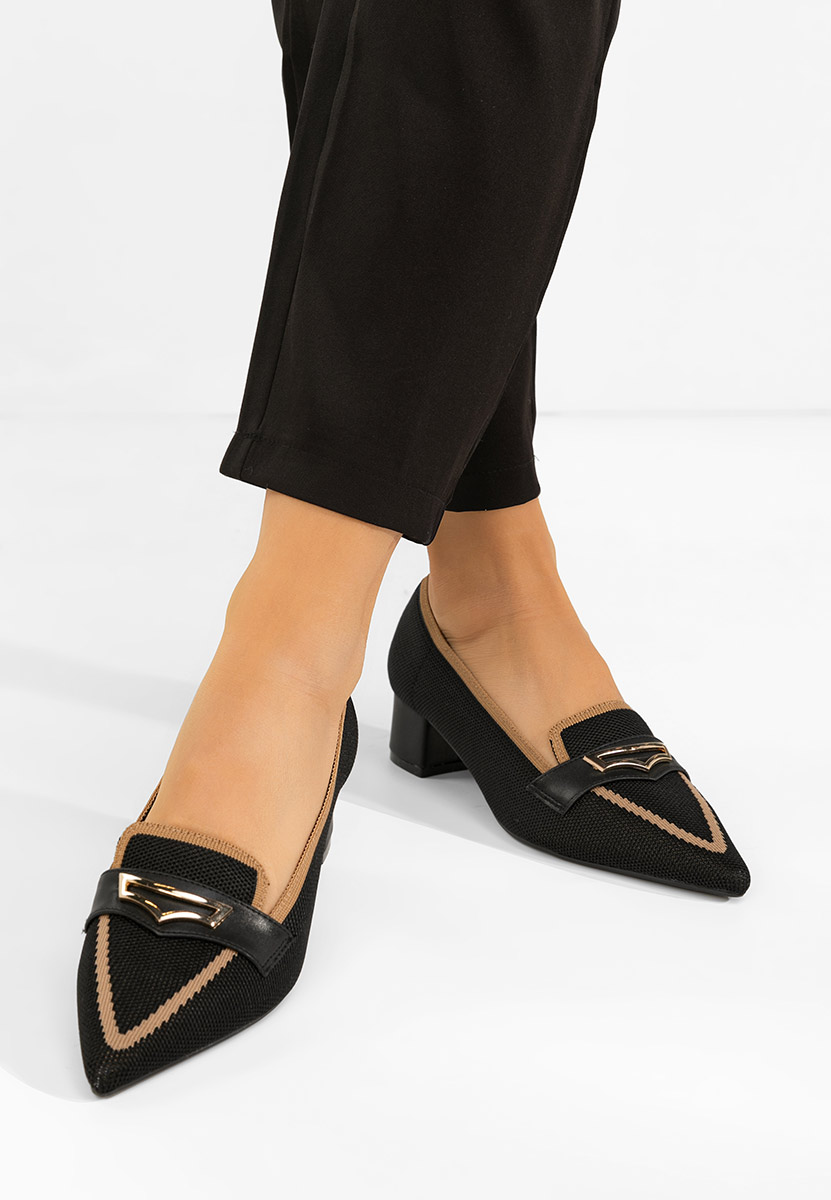 Γόβες με χαμηλό τακούνι Dianey μαύρα