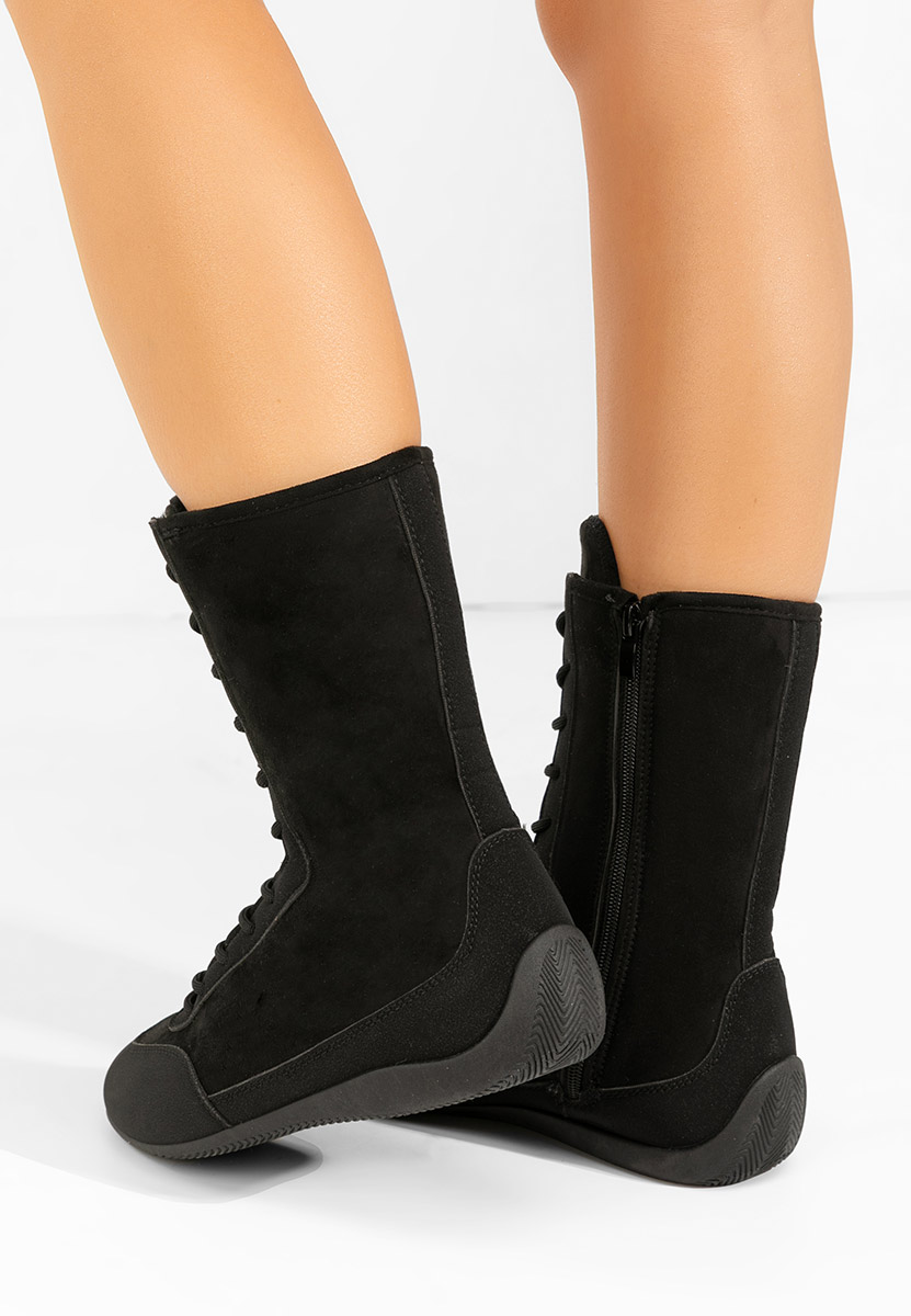 Γυναικεία sneakers αστραγάλο Stelia μαύρα