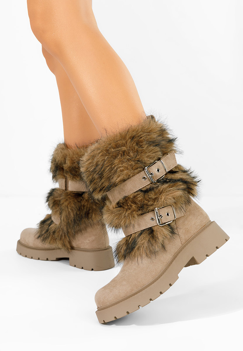 Χειμερινά μπότες γυναικείε Nelisia χακι
