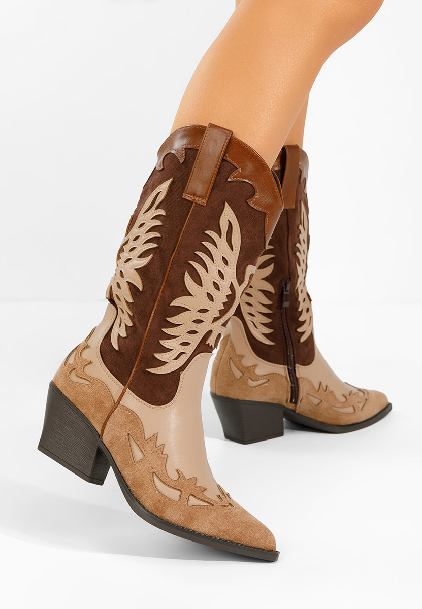 Καουμπόικες Μπότες Jasnira καφε