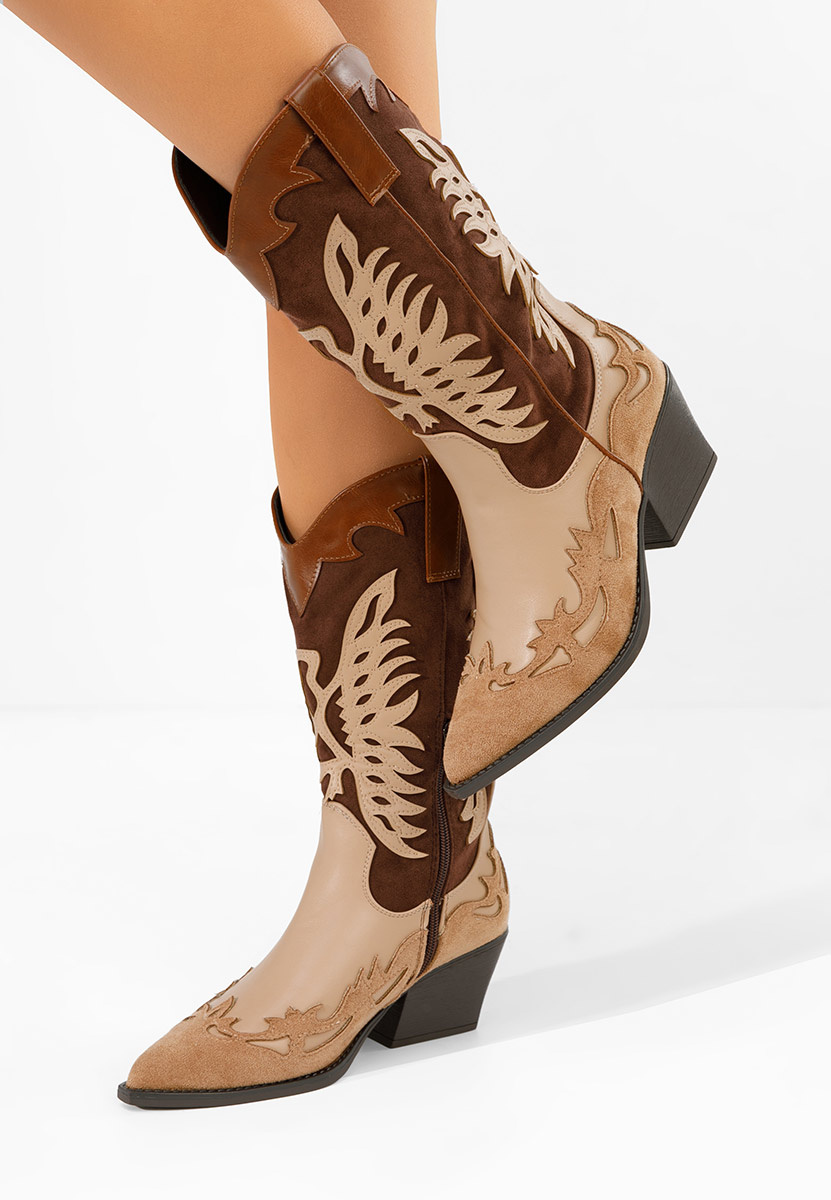 Καουμπόικες Μπότες Jasnira καφε