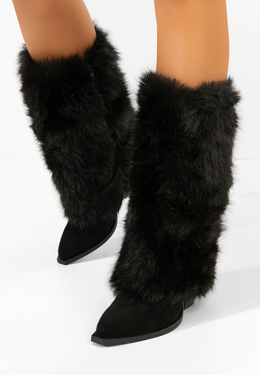 Χειμερινά μπότες γυναικείε Olivine Μαύρα