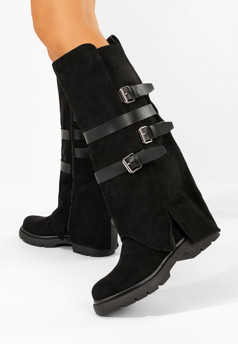 Mποτεσ γυναικειεσ φλατ Rovira Μαύρα