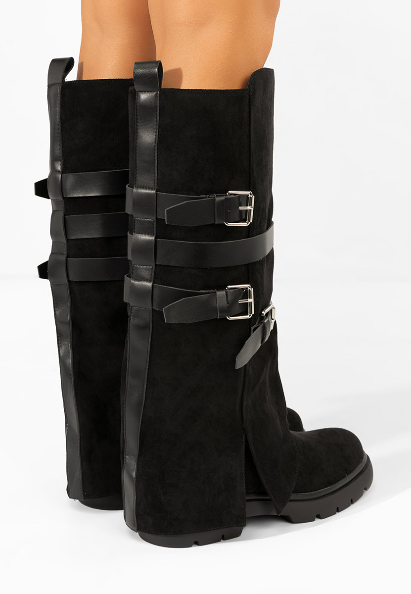 Mποτεσ γυναικειεσ φλατ Rovira Μαύρα