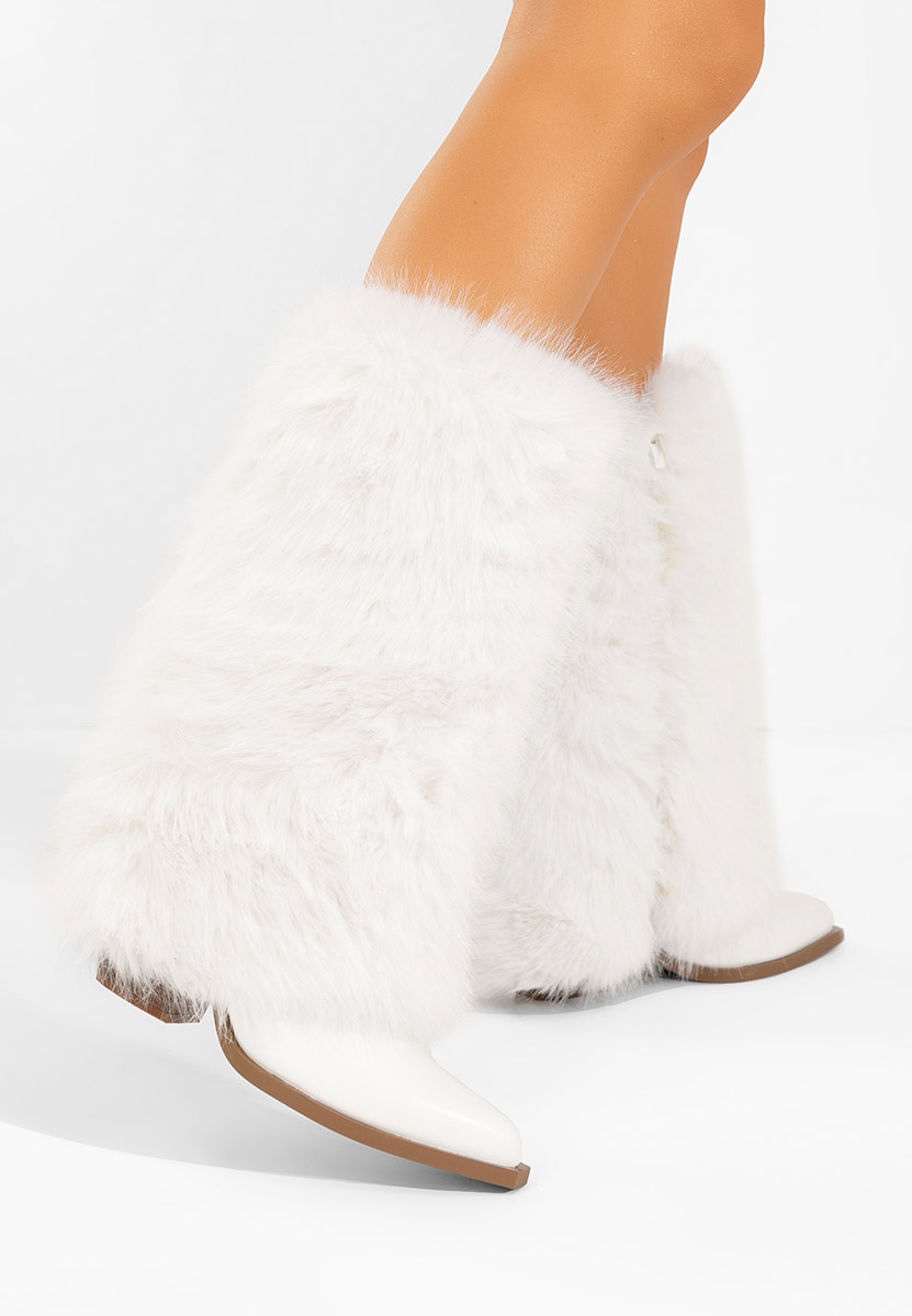 Χειμερινά μπότες γυναικείε Olivine λευκά