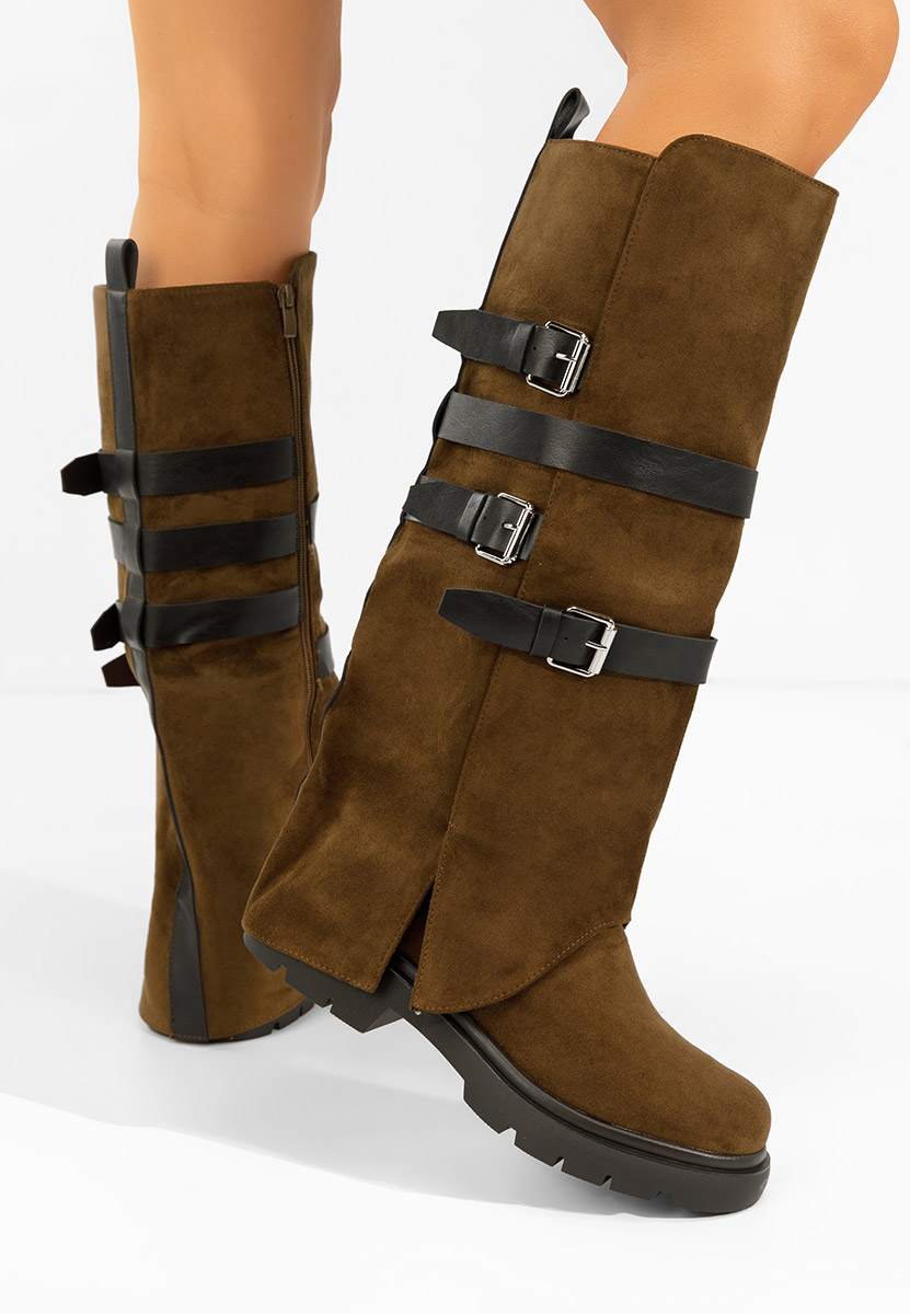 Mποτεσ γυναικειεσ φλατ Rovira καφε