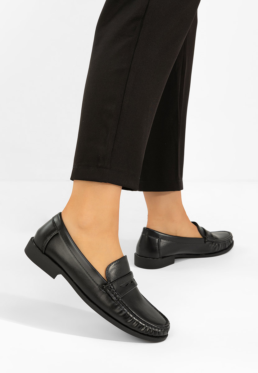 Μοκασίνια γυναικεια Matildia μαύρα