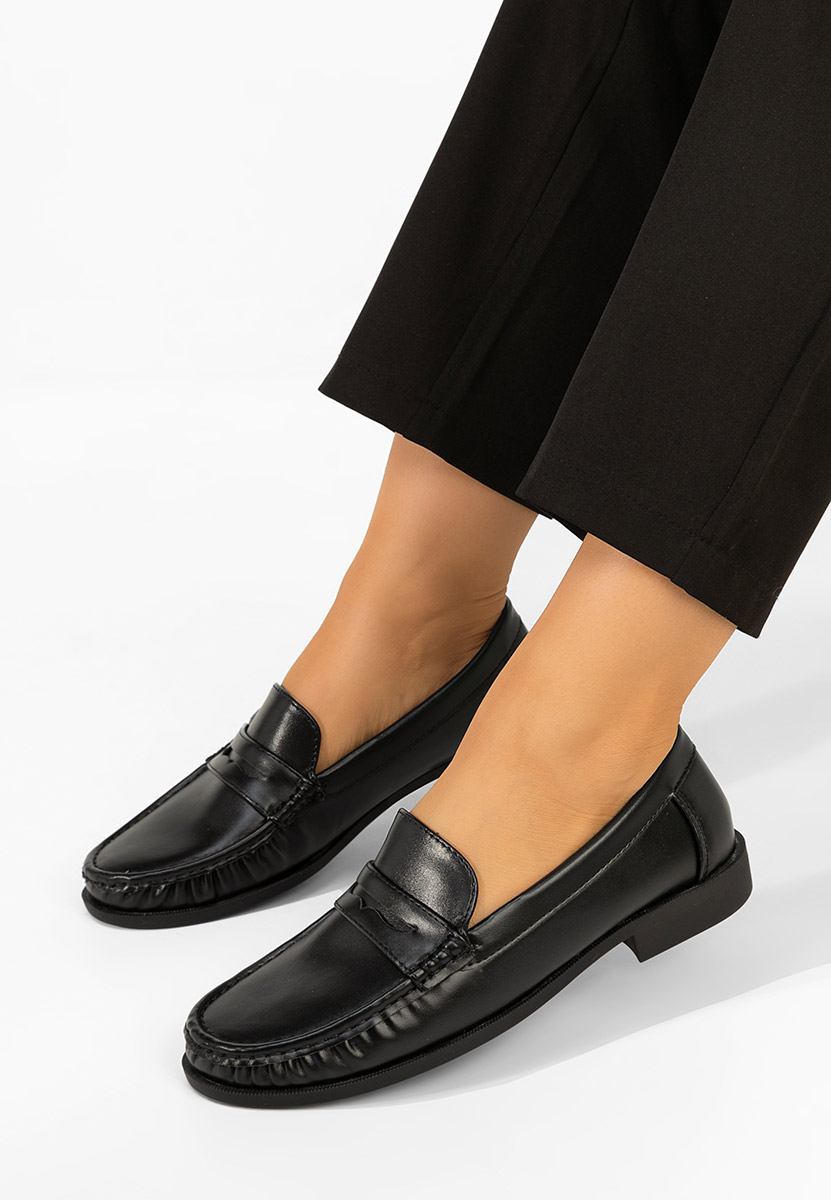 Μοκασίνια γυναικεια Matildia μαύρα