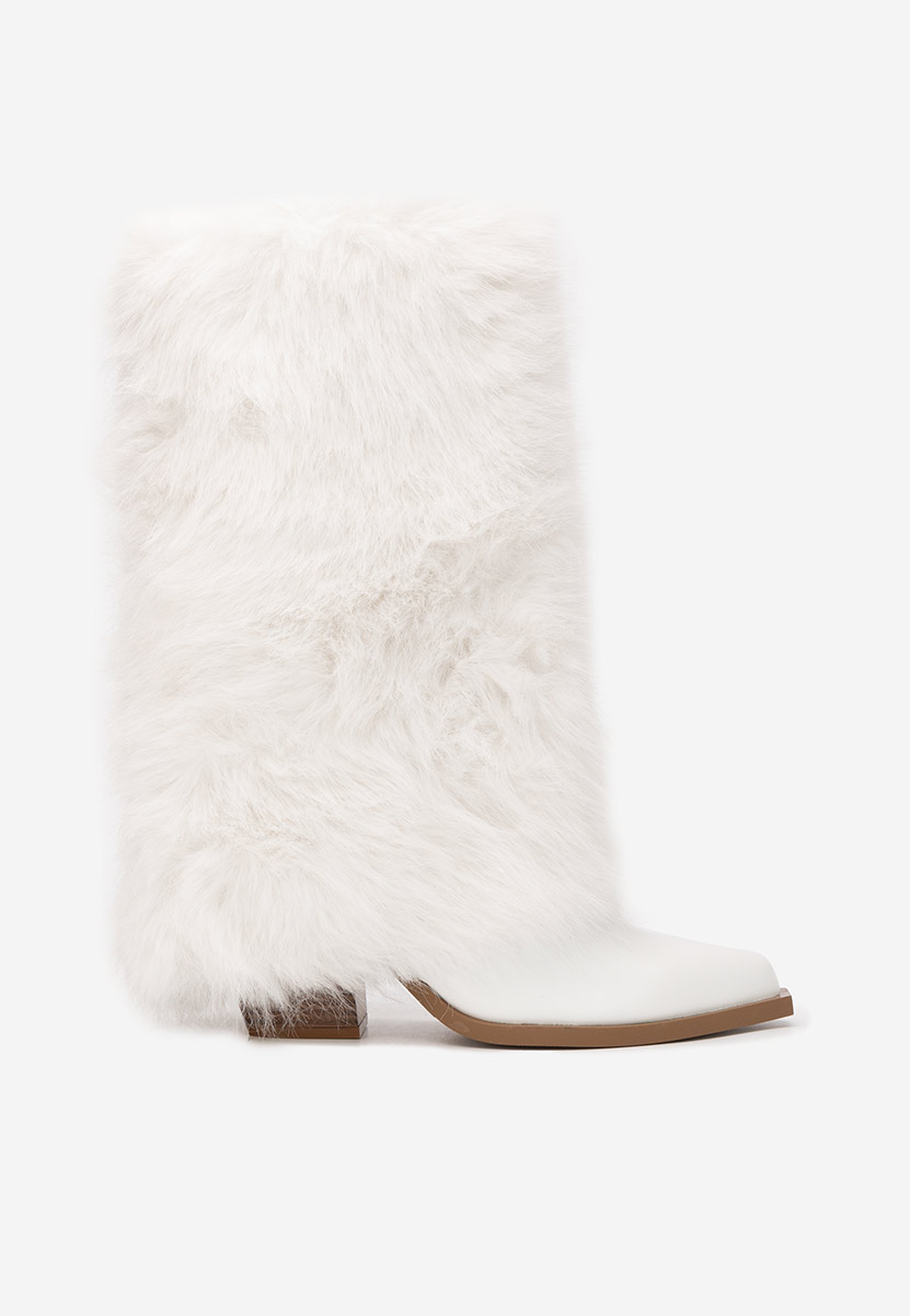 Χειμερινά μπότες γυναικείε Olivine λευκά