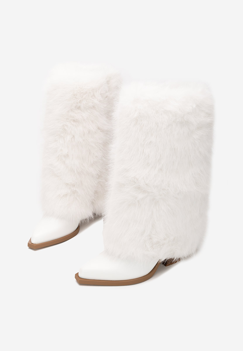 Χειμερινά μπότες γυναικείε Olivine λευκά