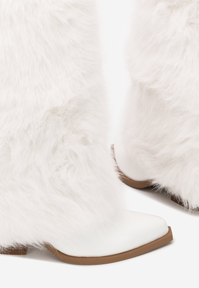 Χειμερινά μπότες γυναικείε Olivine λευκά