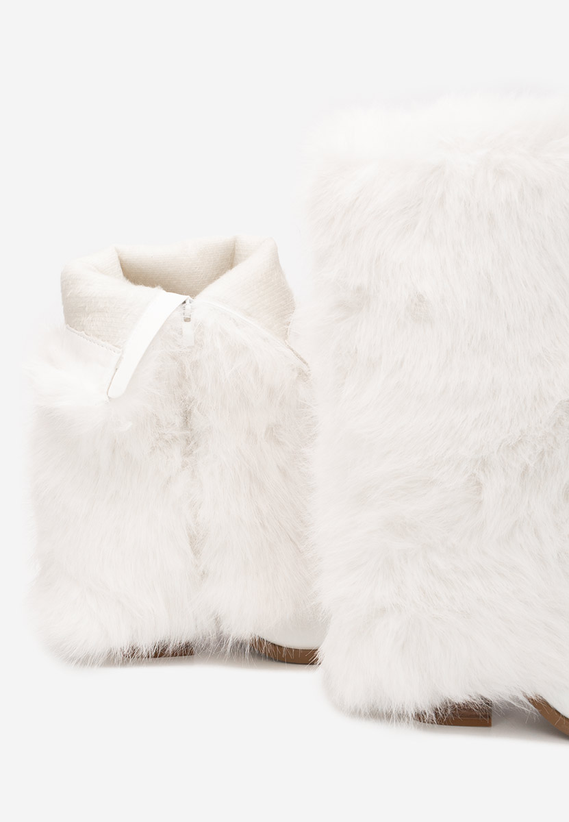 Χειμερινά μπότες γυναικείε Olivine λευκά