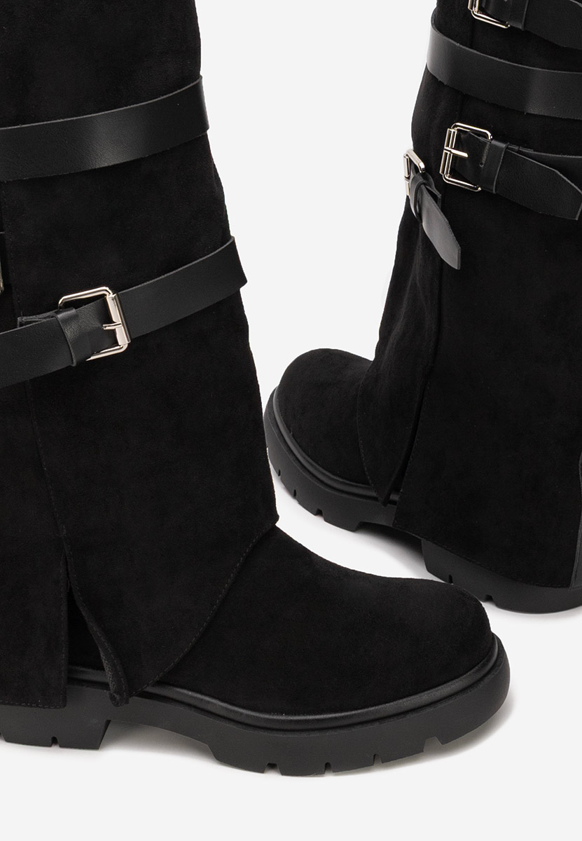 Mποτεσ γυναικειεσ φλατ Rovira Μαύρα