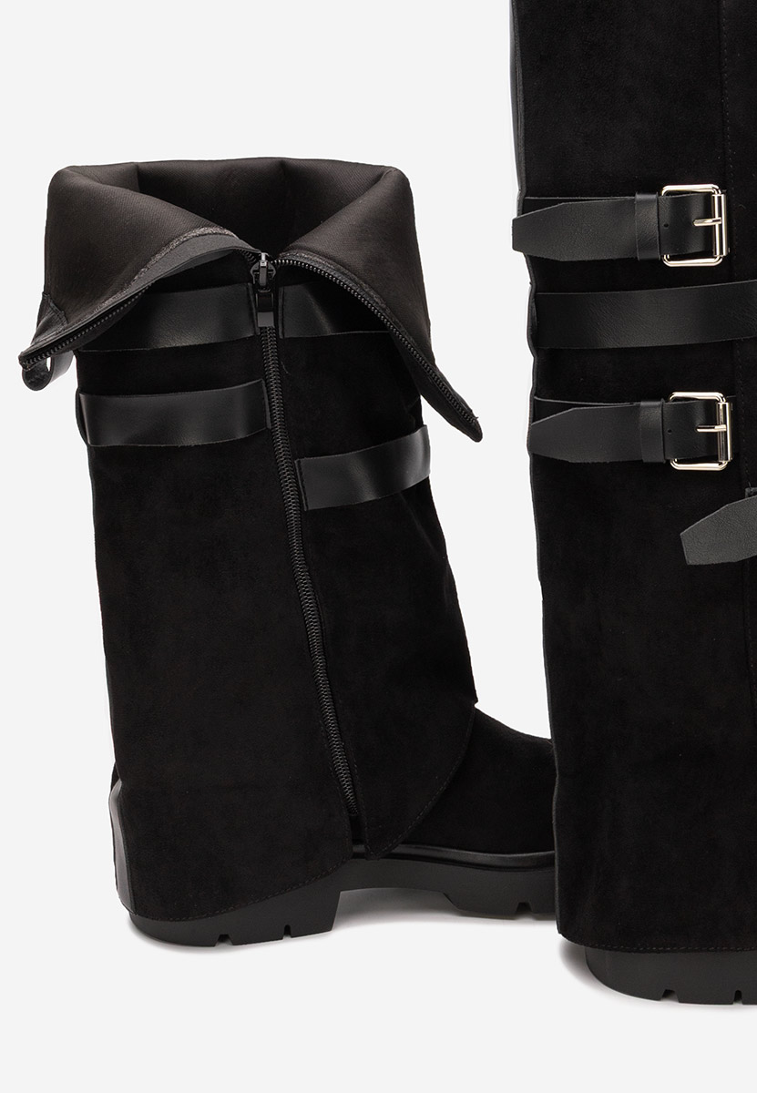 Mποτεσ γυναικειεσ φλατ Rovira Μαύρα