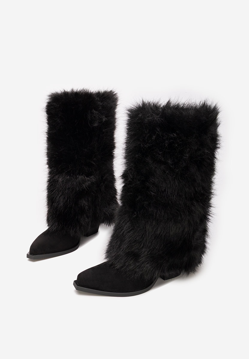 Χειμερινά μπότες γυναικείε Olivine Μαύρα