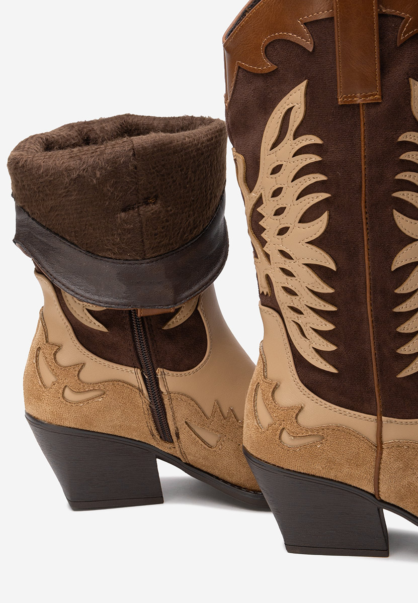 Καουμπόικες Μπότες Jasnira καφε