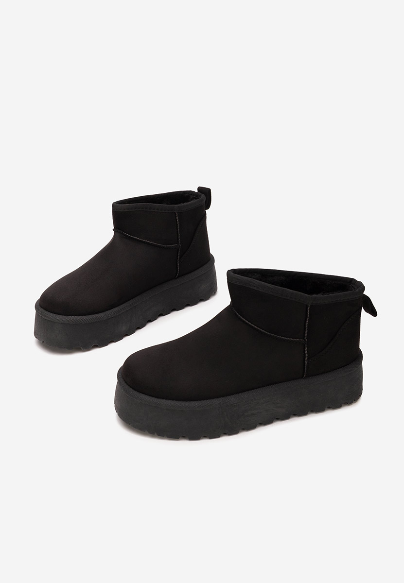 Μπότες τύπου UGG Delvira Μαύρα