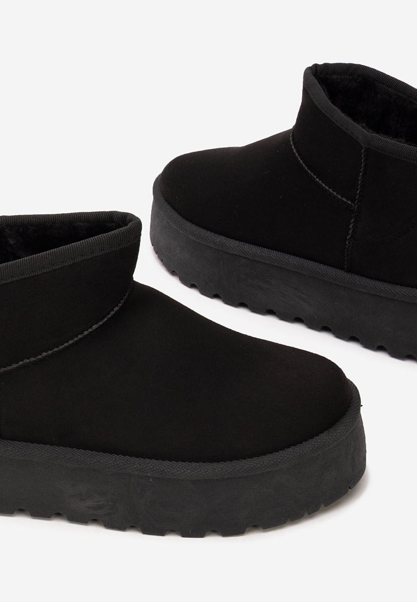 Μπότες τύπου UGG Delvira Μαύρα