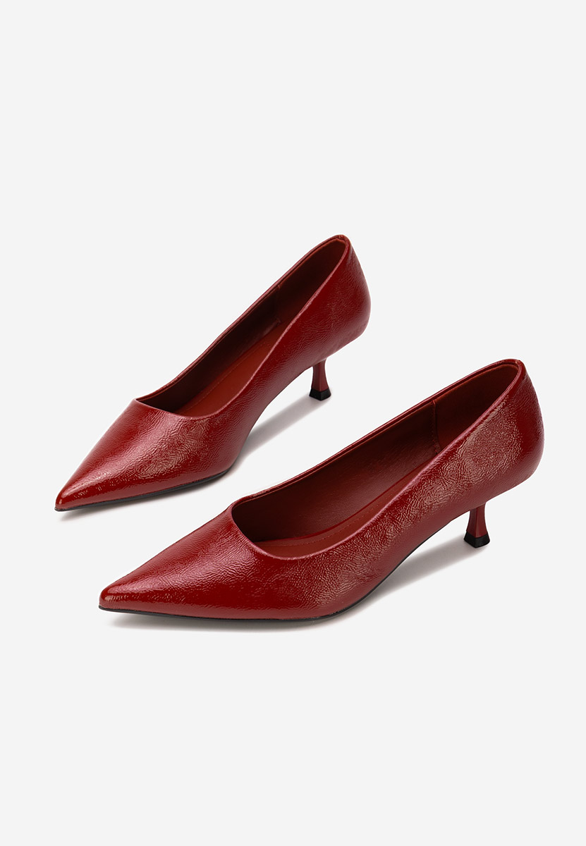 Γόβες με χαμηλό τακούνι Dianela μπορντό