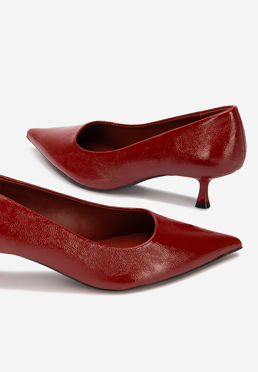 Γόβες με χαμηλό τακούνι Dianela μπορντό