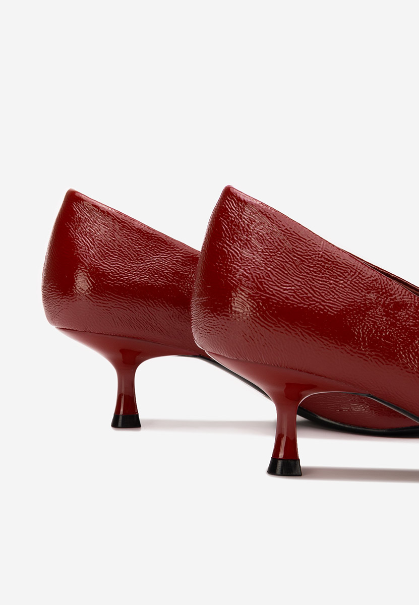 Γόβες με χαμηλό τακούνι Dianela μπορντό