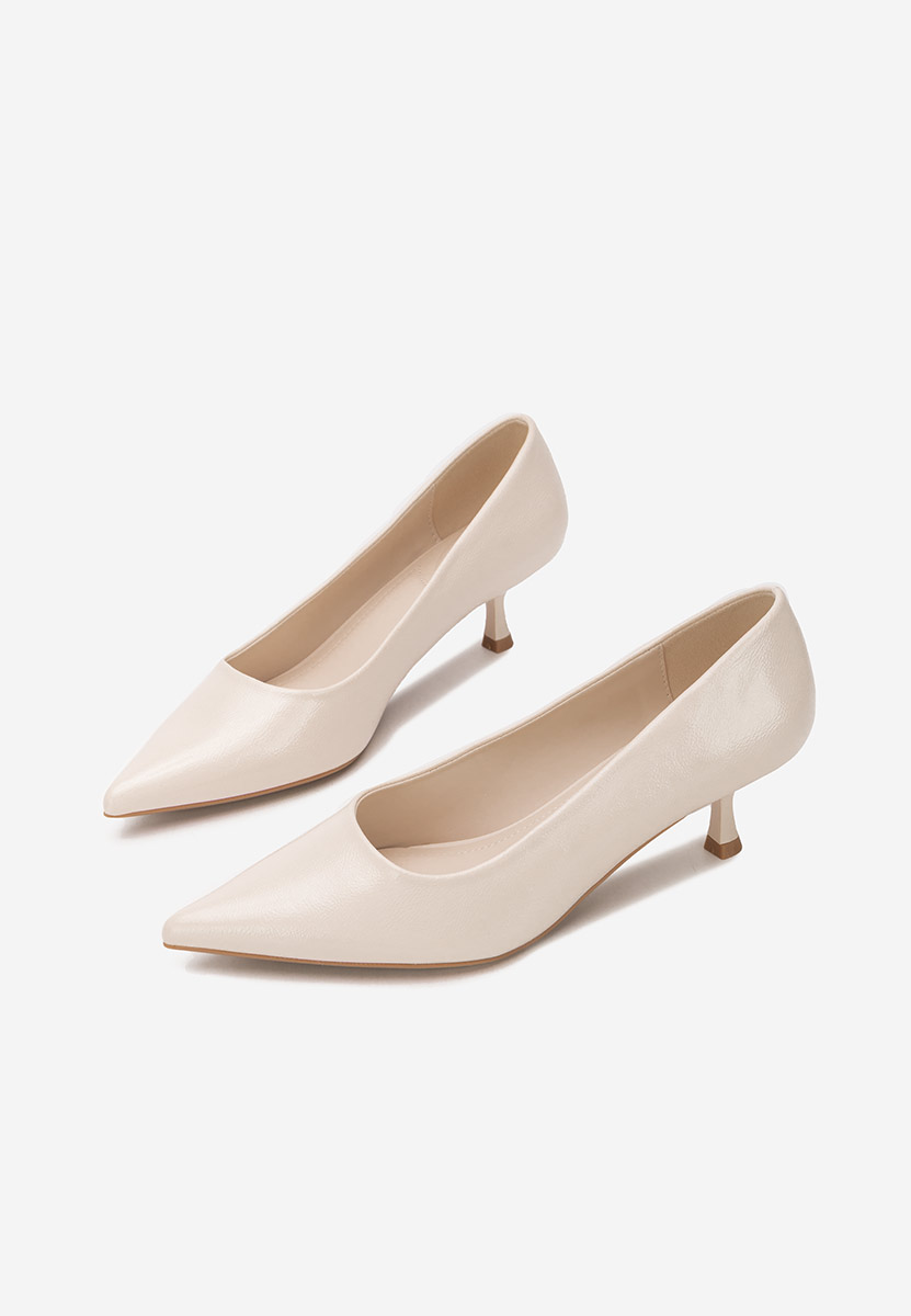 Γόβες με χαμηλό τακούνι Dianela μπεζ