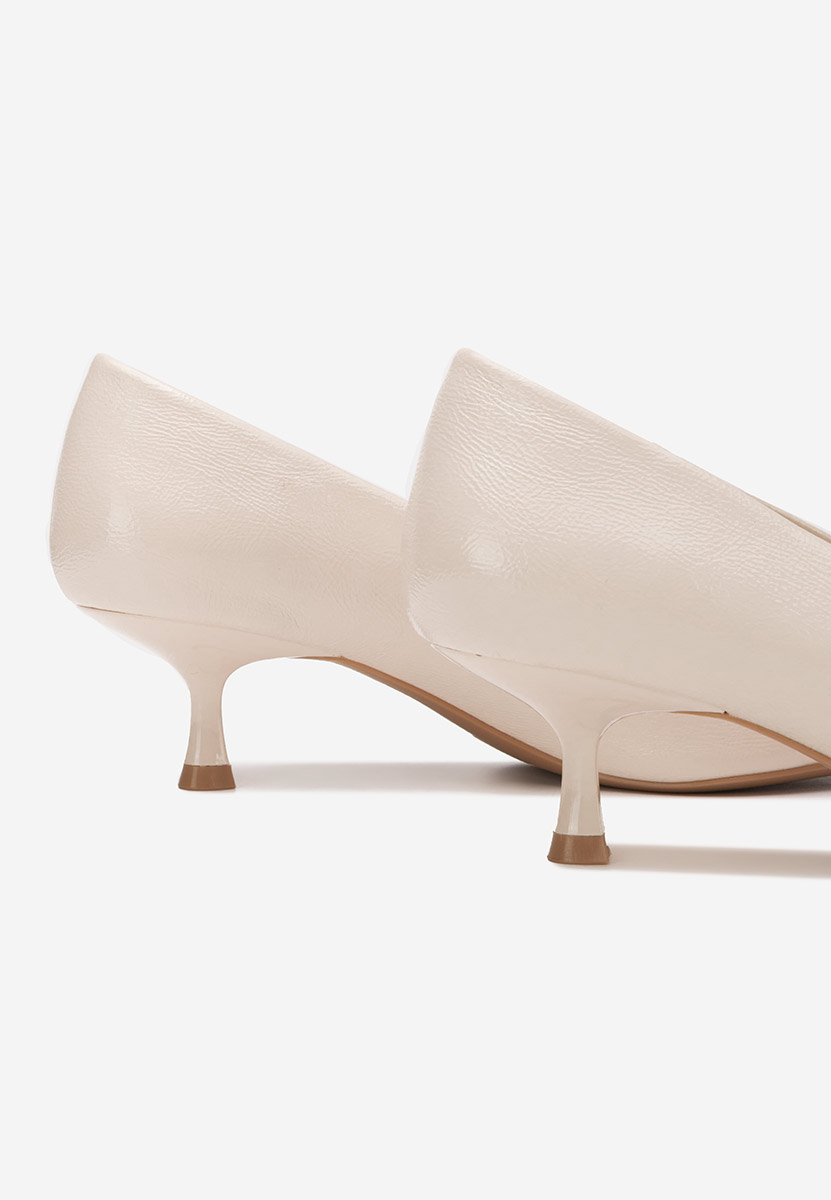 Γόβες με χαμηλό τακούνι Dianela μπεζ