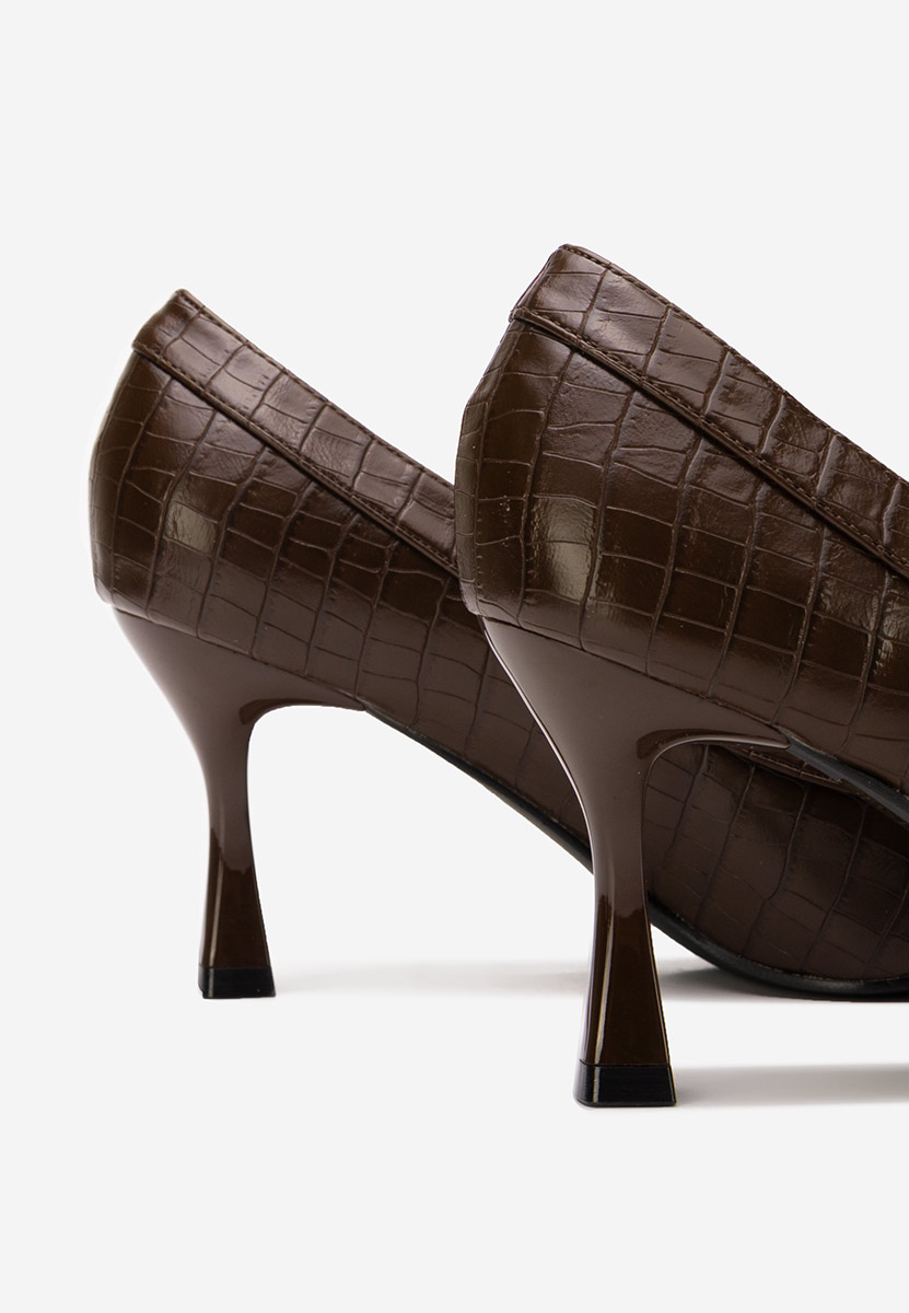 Γόβες στιλέτο Jasoria καφε