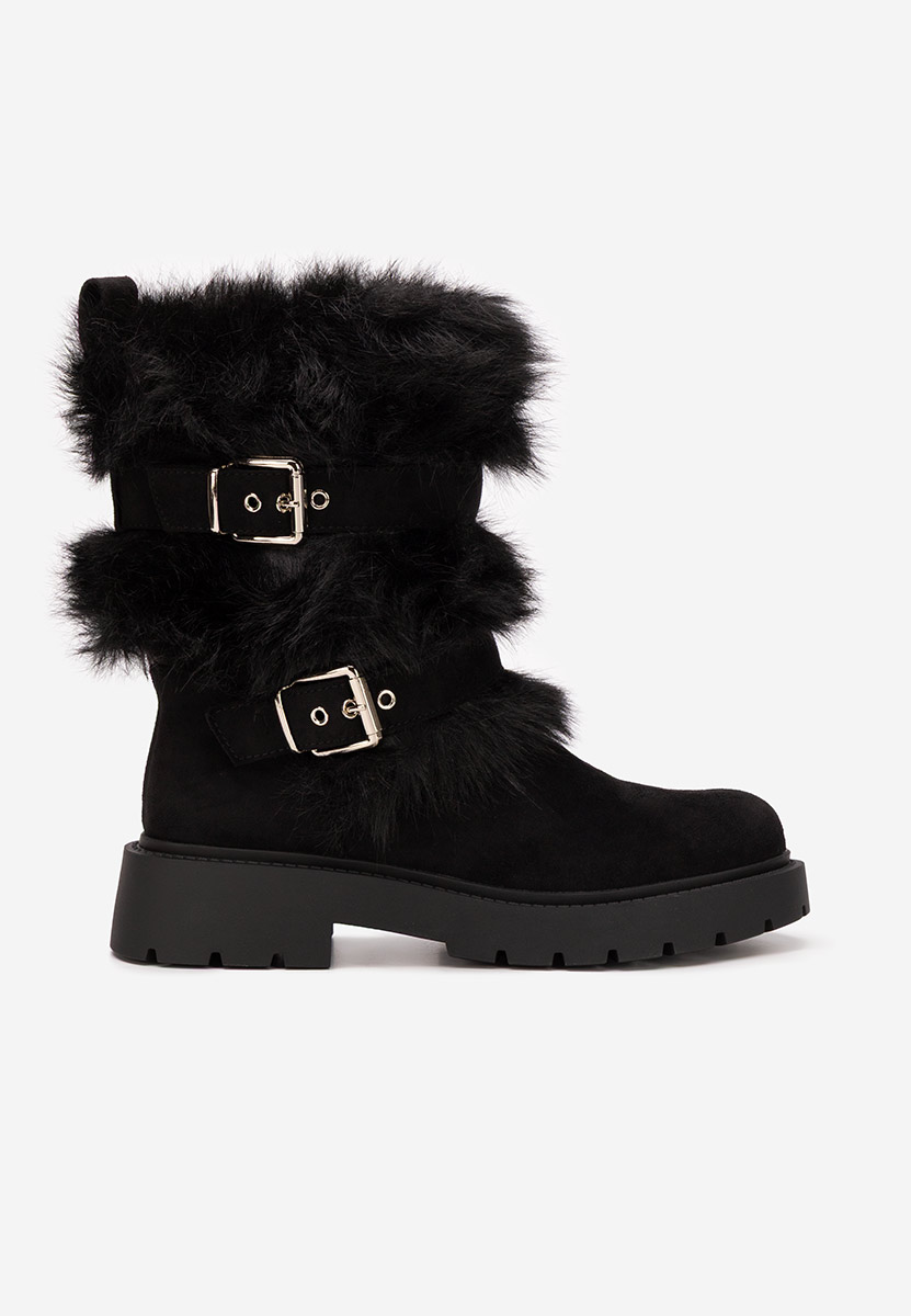 Χειμερινά μπότες γυναικείε Nelisia Μαύρα