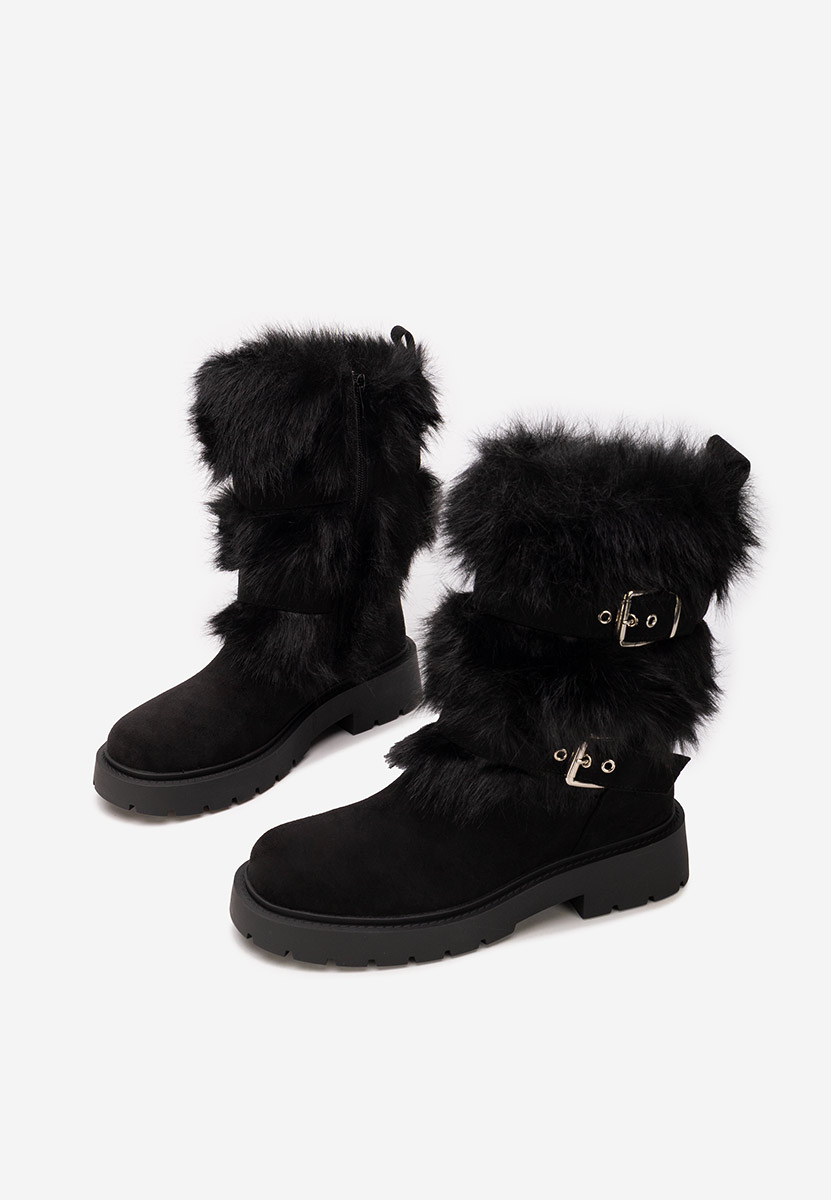 Χειμερινά μπότες γυναικείε Nelisia Μαύρα