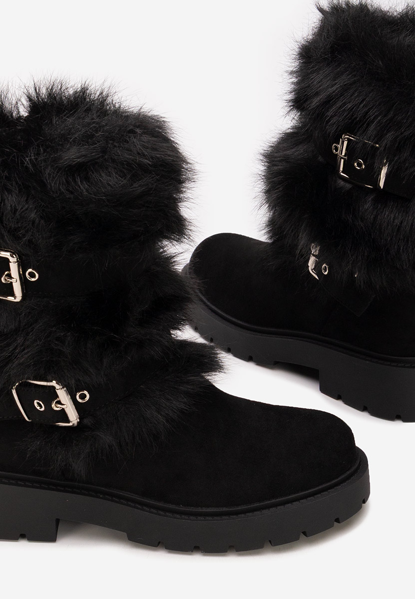 Χειμερινά μπότες γυναικείε Nelisia Μαύρα