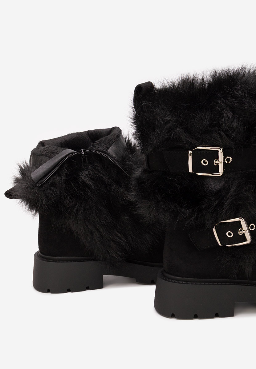 Χειμερινά μπότες γυναικείε Nelisia Μαύρα