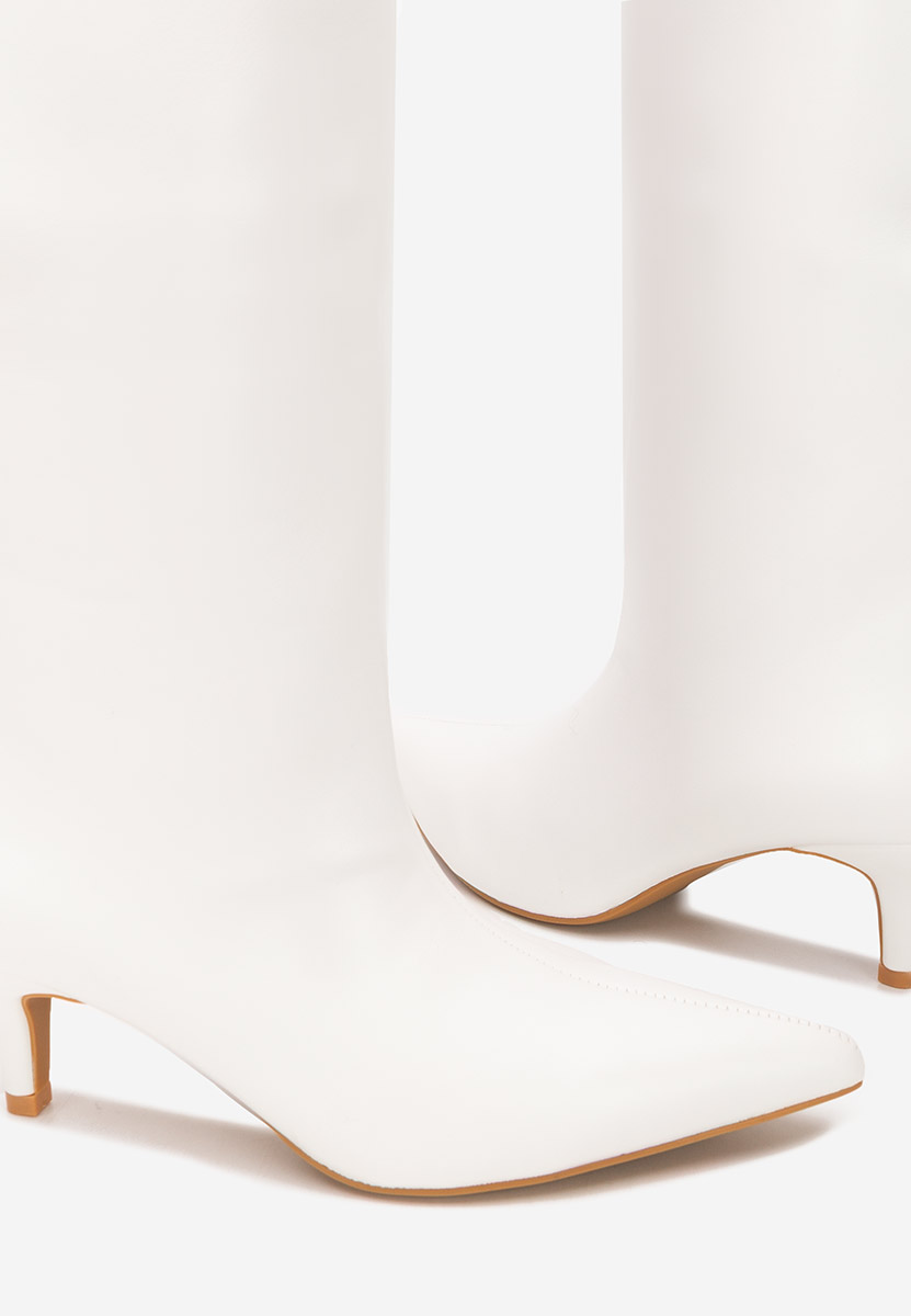 Γυναικείες μποτες Brelisa λευκά