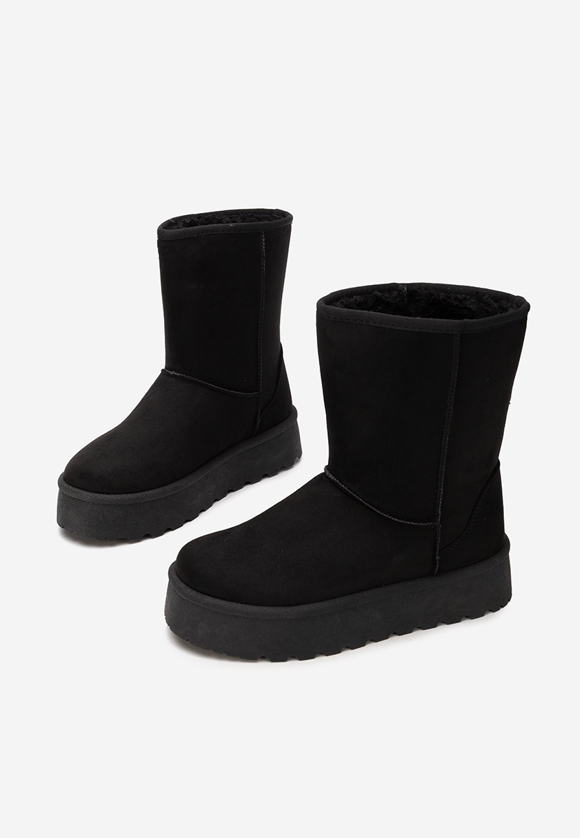 Μπότες τύπου UGG με πλατφόρμα Luisana Μαύρα